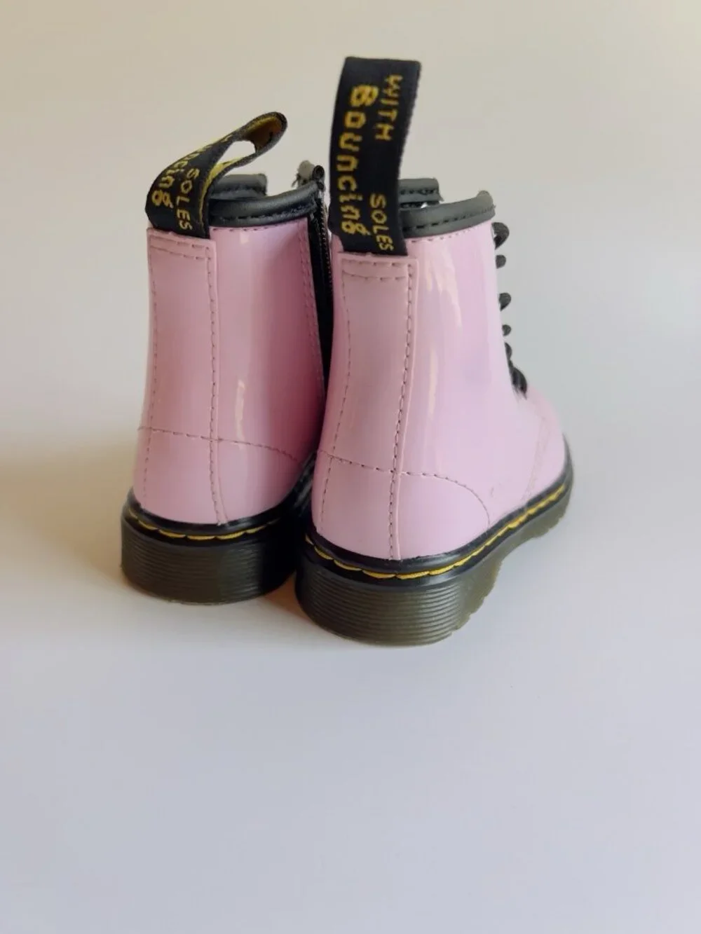Dr. Martens 1460 Pink Patent Leather Toddler Boots Size 8